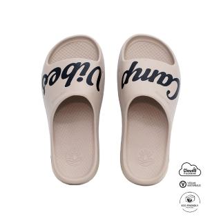 【POLER STUFF】Freewaters 全新舒適系列 Cloud9 Slide 聯名款防水氣墊涼鞋 / 男鞋(CAMPVIBES 鼴鼠褐灰色)