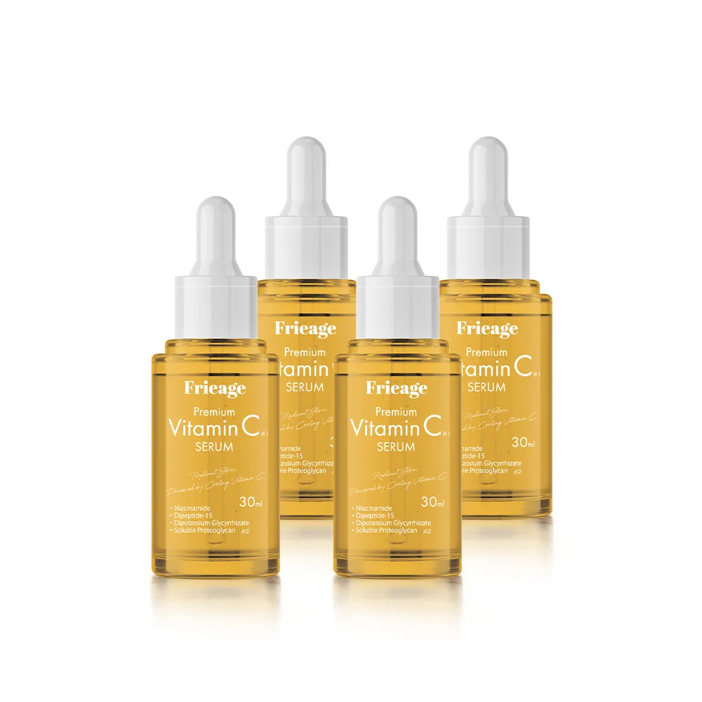 Frieage 芙亮綺】高濃縮維他命C精華30mLx4(毛孔護理/緊緻亮白