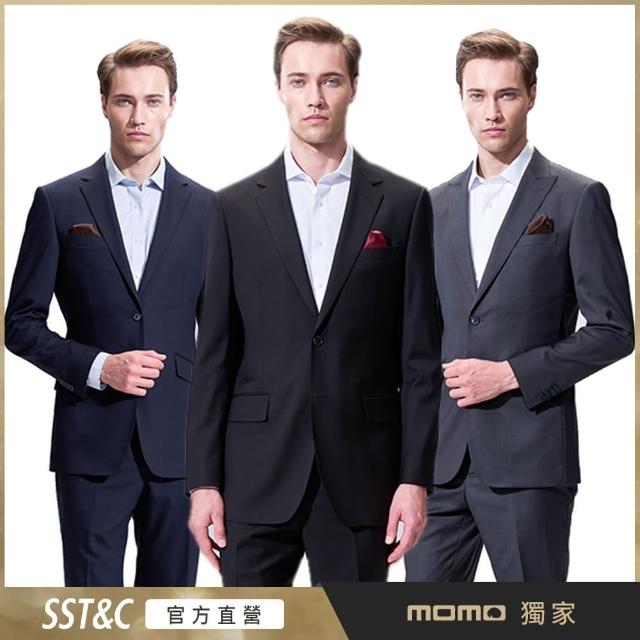 【SST&C ★MOMO獨賣★】男士 素面修身/經典商務西裝外套-多款任選(OUT)