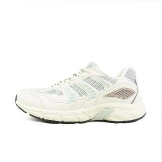【FILA】女 運動休閒鞋 復古鞋 慢跑運動鞋 舒適 透氣 米白 灰(5-J308Z-766)