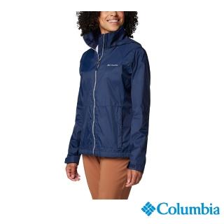 【Columbia 哥倫比亞】女款-防潑水外套-深藍(UWR57760NY/JS)