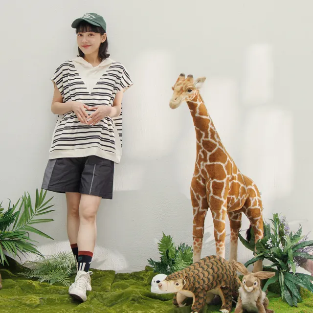 【MOSS CLUB】正反面配腰鬆緊帶工裝短褲(黑 綠 咖)