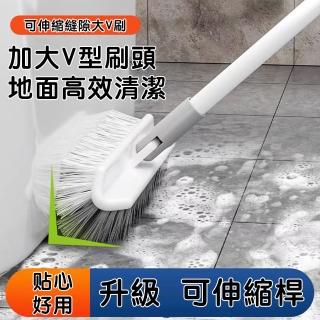 【Future goal居家生活館】無死角浴室地板刷 縫隙清潔刷 浴室清潔刷 廁所刷(長柄刷縫隙刷浴室刷細縫刷)