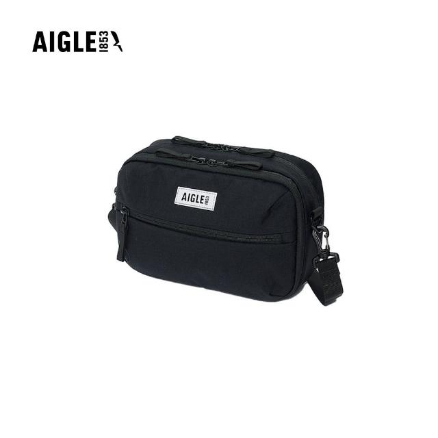 【AIGLE】防潑休閒側背包 3L｜AG-4P504A100 黑色(斜背包 防潑水斜背包 側肩背包 小包)