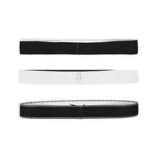 【NIKE 耐吉】寬版頭帶 Flex 黑 白 矽膠止滑 防滑 運動 3入裝(N101193203-6OS)