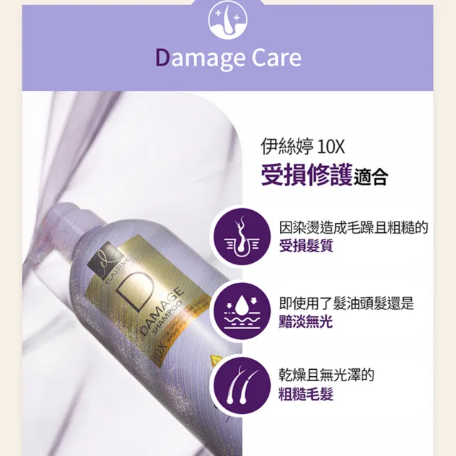 【ELASTINE伊絲婷】10倍修護洗髮/潤髮/護髮680ml(4入組)