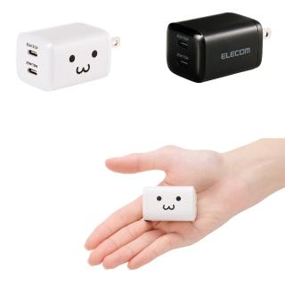 【ELECOM】ELECAC9335 充電器(GaN氮化鎵雙孔35W)