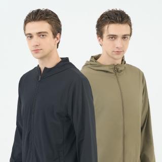 【GIORDANO 佐丹奴】男裝冰涼感抗UV防曬連帽外套 G-MOTION系列(多色任選)