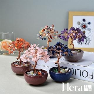 【HERA 赫拉】手工水晶樹聚寶盆擺飾 H114042302(水晶樹 聚寶盆 擺飾)