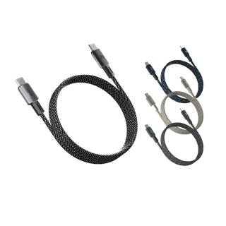 【ADAM 亞果元素】MS100 USB-C 對USB-C 60W 磁吸充電線(100CM)