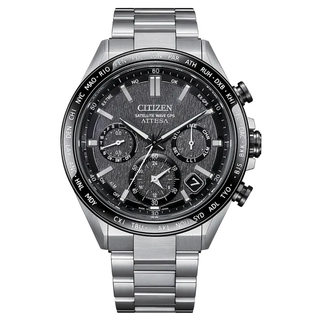 【CITIZEN 星辰】ATTESA GPS衛星對時 光動能鈦金屬腕錶/44.6mm(CC4058-67X)