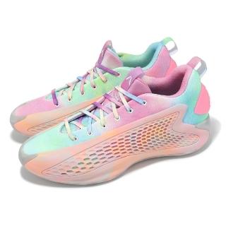 【adidas 愛迪達】籃球鞋 A.E. 1 Low 男鞋 3SSB Tie-Dye 棉花糖配色 低筒 愛迪達(JR3915)