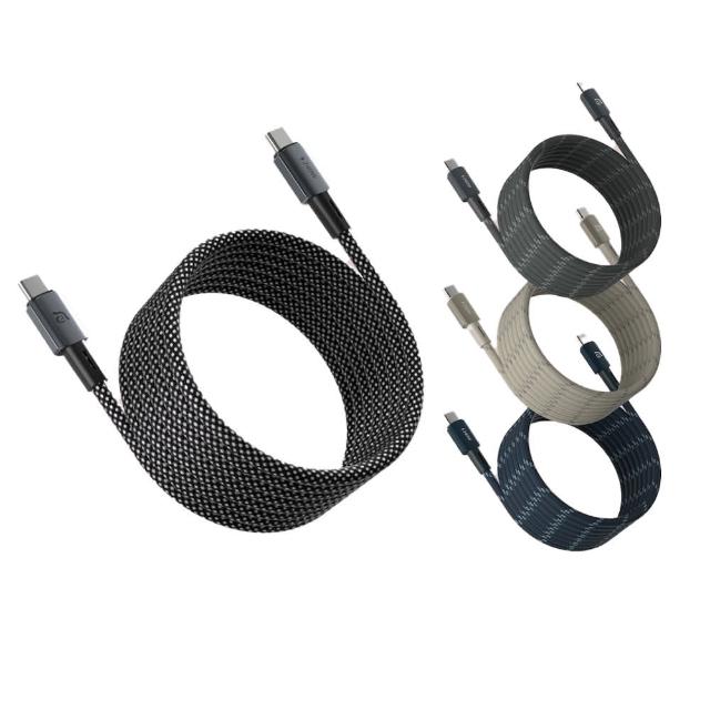【ADAM 亞果元素】MP200 USB-C 對USB-C 240W 磁吸充電線(200CM)