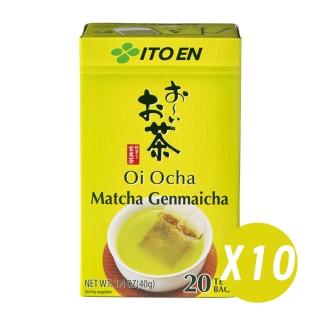 【伊藤園】ITOEN日本進口國產Oi Ocha抹茶玄米茶包 十盒入 涼茶熱茶冷沖熱泡 天然純茶點心茶(大谷翔平代言)