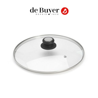 【de Buyer 畢耶】炒鍋專用玻璃鍋蓋28cm(電木蓋頭)