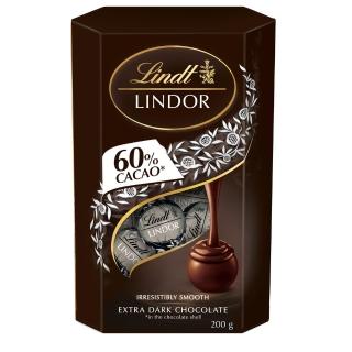 即期品【Lindt 瑞士蓮】Lindor夾餡60%黑巧克力 200g