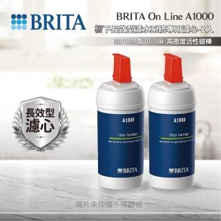 【BRITA】A1000長效型濾芯二入組(★德國原裝進口-平輸品)