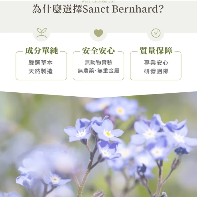【Sanct Bernhard 聖伯納德】德國百年草本 高單位純鎂400毫克膠囊(300粒/罐)