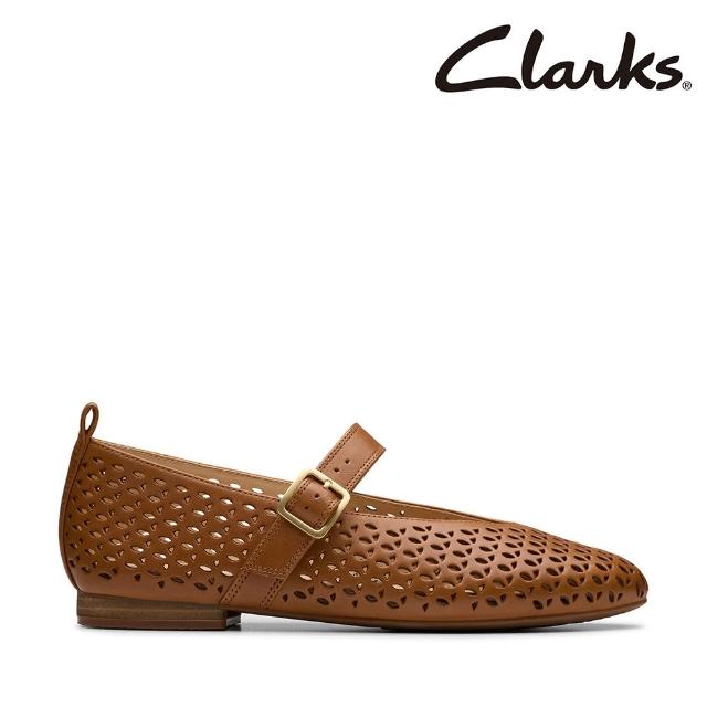 【Clarks】女鞋 Fawna Jane 鏤空時尚尖頭V口瑪莉珍鞋(CLF81228C)