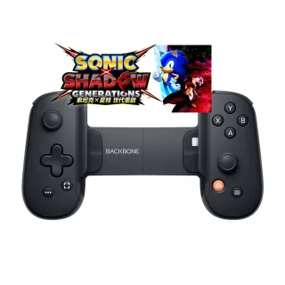 【Backbone One】電玩遊戲 手遊 擴充手把  Lightning介面V2版本 iPhone專用(夜幕黑 BB02PBR 附貓爪類比套)