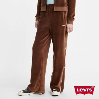【LEVIS 官方旗艦】Gold Tab金標系列 女款 精梳棉運動長褲 / 咖啡 熱賣單品 A5994-0000