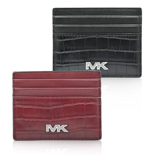 【Michael Kors】母親節 送禮 MK 鱷魚紋皮革證件夾 票卡夾(多款可選)