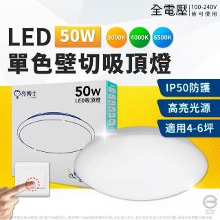 【亮博士】滿月 星空 星鑽 50W 吸頂燈 單色壁切無調光(適用坪數4-5坪)