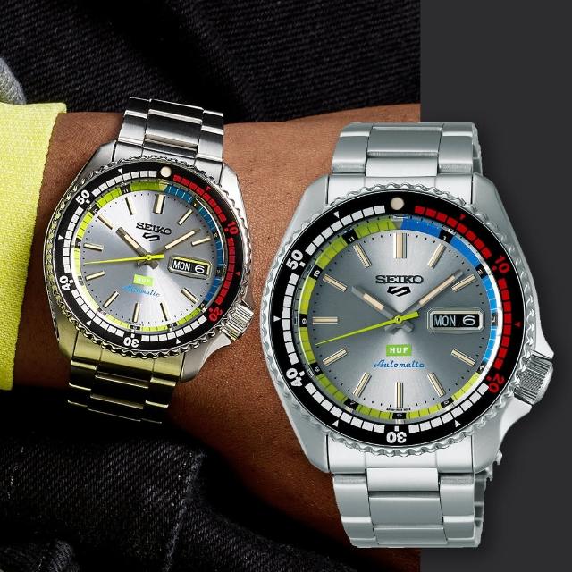 【SEIKO 精工】5 Sports HUF 潮牌聯名限量版機械錶 手錶-42.5mm 禮物 送禮 推薦(SRPL33K1/4R36-16J0N)