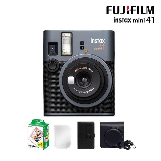 【FUJIFILM 富士】instax mini 41 拍立得相機 原廠公司貨(皮套20張底片相冊超值組合)