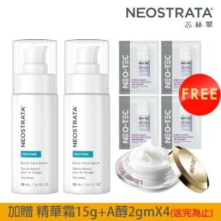 【NeoStrata 妮傲絲翠】乳糖酸全效凍齡精華液30ml（二入）效期2026.03.31(贈 精華霜15g+A醇2gmX4)