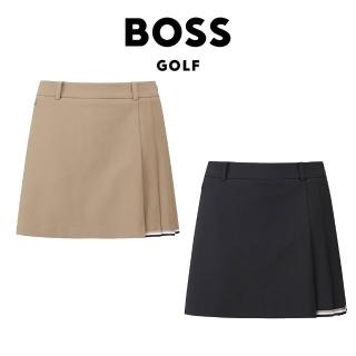 【BOSS】ESSENTIAL SKIRT 女士 百褶H型短褲裙(兩色任選)