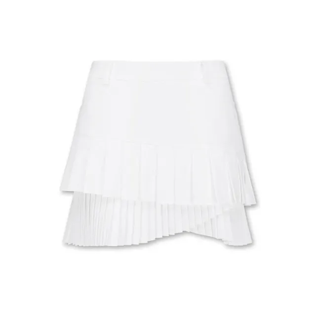 【WAAC】DOUBLE PLEATS SKORT 女士 雙褶短裙褲-白色(WA24FWW820301)