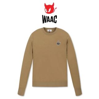 【WAAC】CREWNECK WAACKY SWEATER 女士 長袖上衣-淺咖啡色(WA24FWW22043600)