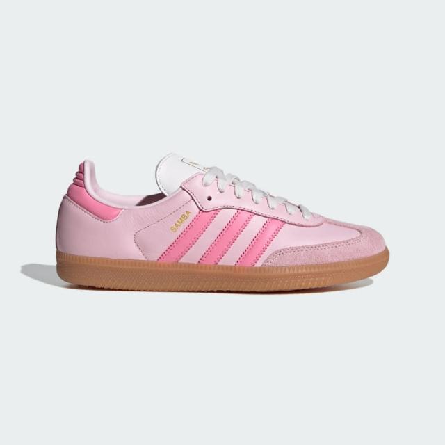 【adidas 愛迪達】Samba Og W 女 運動休閒鞋 德訓鞋 復古 膠底 舒適 粉紅(JS4091)