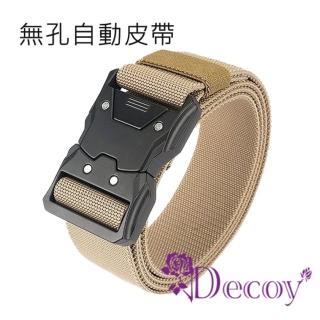 【Decoy】時尚尼龍 男女休閒插扣彈力腰帶(顏色可選)