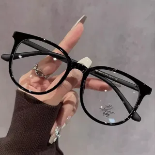 【KT DADA】小臉神器 穿搭 超輕鏡框 韓系眼鏡 無度數眼鏡 素顏神器 眼鏡 大框眼鏡 黑框眼 