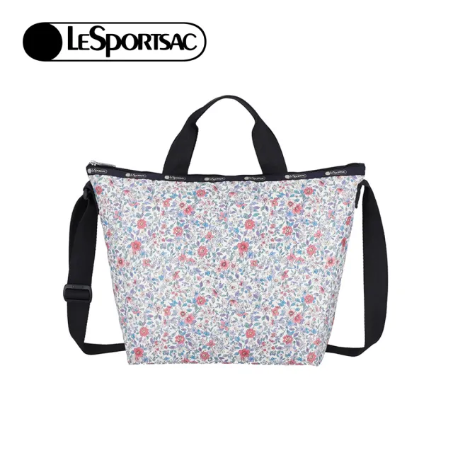 【Lesportsac】手提肩背兩用托特包 購物袋 送禮 禮物 推薦 女包(織錦花語)