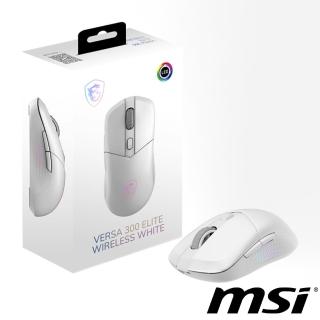 【MSI 微星】VERSA 300 ELITE W WHITE電競無線滑鼠