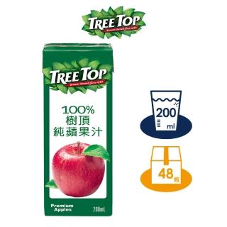 【Tree Top 樹頂】100%純蘋果汁 200ml x2箱(共48入)
