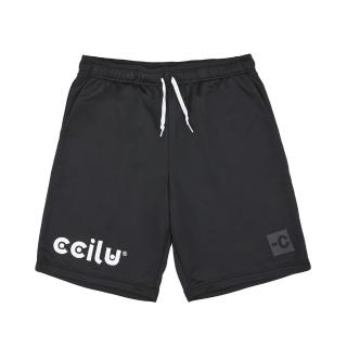 【CCILU 馳綠】男款 環保紗運動短褲(深灰/黑)
