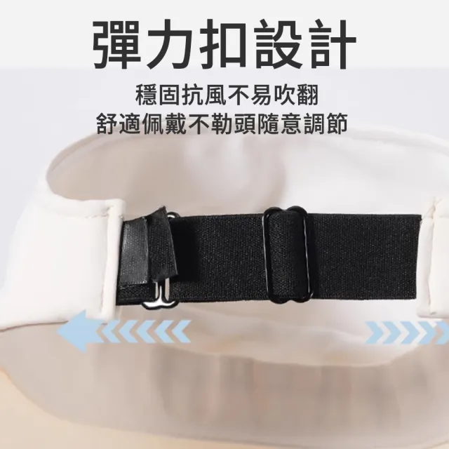 【SUNLY】夏季戶外遮陽帽 大帽檐半空頂防曬帽 涼感冰絲太陽帽(防曬遮陽帽 漁夫帽 空頂帽)