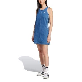 【adidas 愛迪達】連身裙 DENIM 3S DRESS 女 - JD2580
