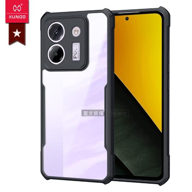 【XUNDD 訊迪】POCO M7 Pro 5G 軍事防摔 鏡頭全包覆 清透保護手機殼-夜幕黑