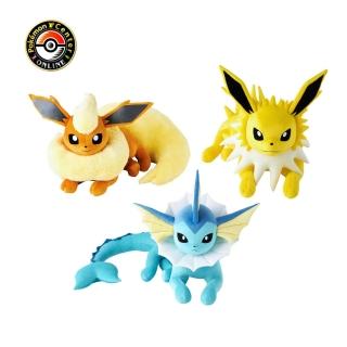 【POKEMON 精靈寶可夢】預購12月底★寶可夢中心 等身大 伊布家族 水伊布 雷伊布 火伊布 玩偶(日本進口)