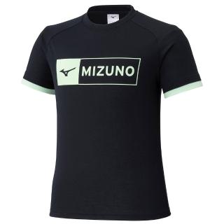 【MIZUNO 美津濃】短袖上衣 童裝 大童 男女童 吸濕排汗 Jr 黑 32JAC42509