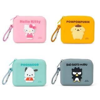 【SANRIO 三麗鷗】母親節禮物 登山扣迷你矽膠收納包 零錢包