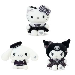 【SANRIO 三麗鷗】時尚黑白色系 造型絨毛娃娃