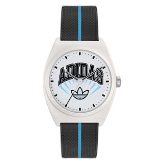 【adidas 愛迪達】PROJECT TWO 街頭潮流 輕量手錶 AOST25038 白X黑 38mm