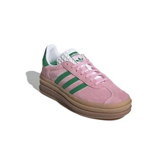 【adidas 愛迪達】休閒鞋 Gazelle Bold W 女鞋 粉紅 綠 復古 膠底 厚底 增高 愛迪達 IE0420