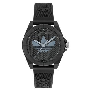 【adidas 愛迪達】PROJECT FOUR 經典三葉草標誌 簡約風手錶 AOST25033 黑 41mm
